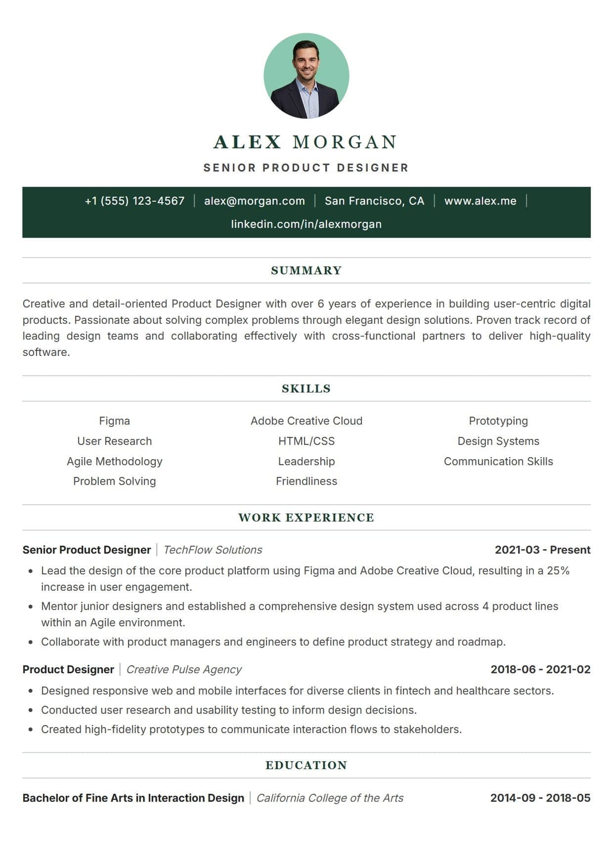 Atlas resume template — executive and classic ATS-friendly CV layout for C-Suite & Executive Leadership, Law & Legal Professionals, Finance & Banking, Academia & Higher Education